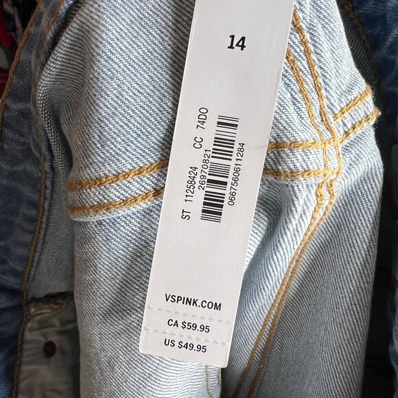 Denim by PINK High-Rise Jean Shorts Light Wash - Picture 6 of 6